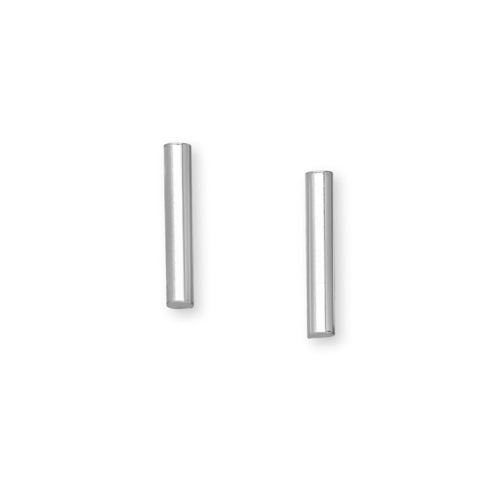 Pillar Understated Sterling Silver Stud Earrings