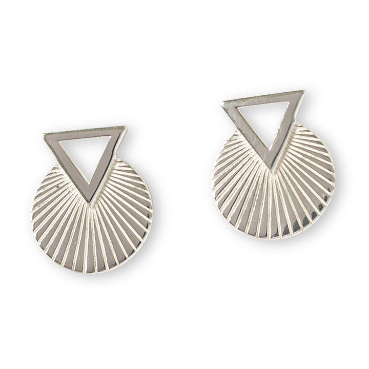 Art Deco Sterling Silver Stud Earrings