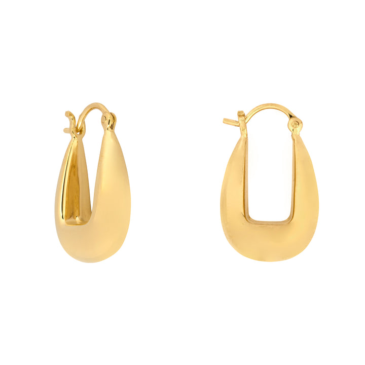 Gold Drop Saddle Hoops