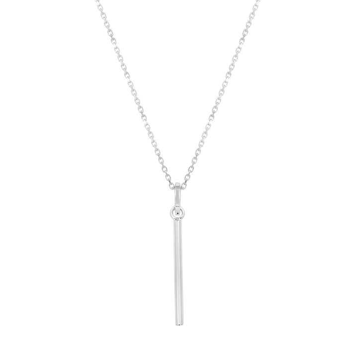 Minimalist Silver Bar Pendant Necklace - Vurchoo Ethical Jewellery