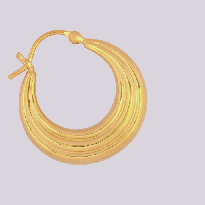 Gold Layered Hoop Earrings