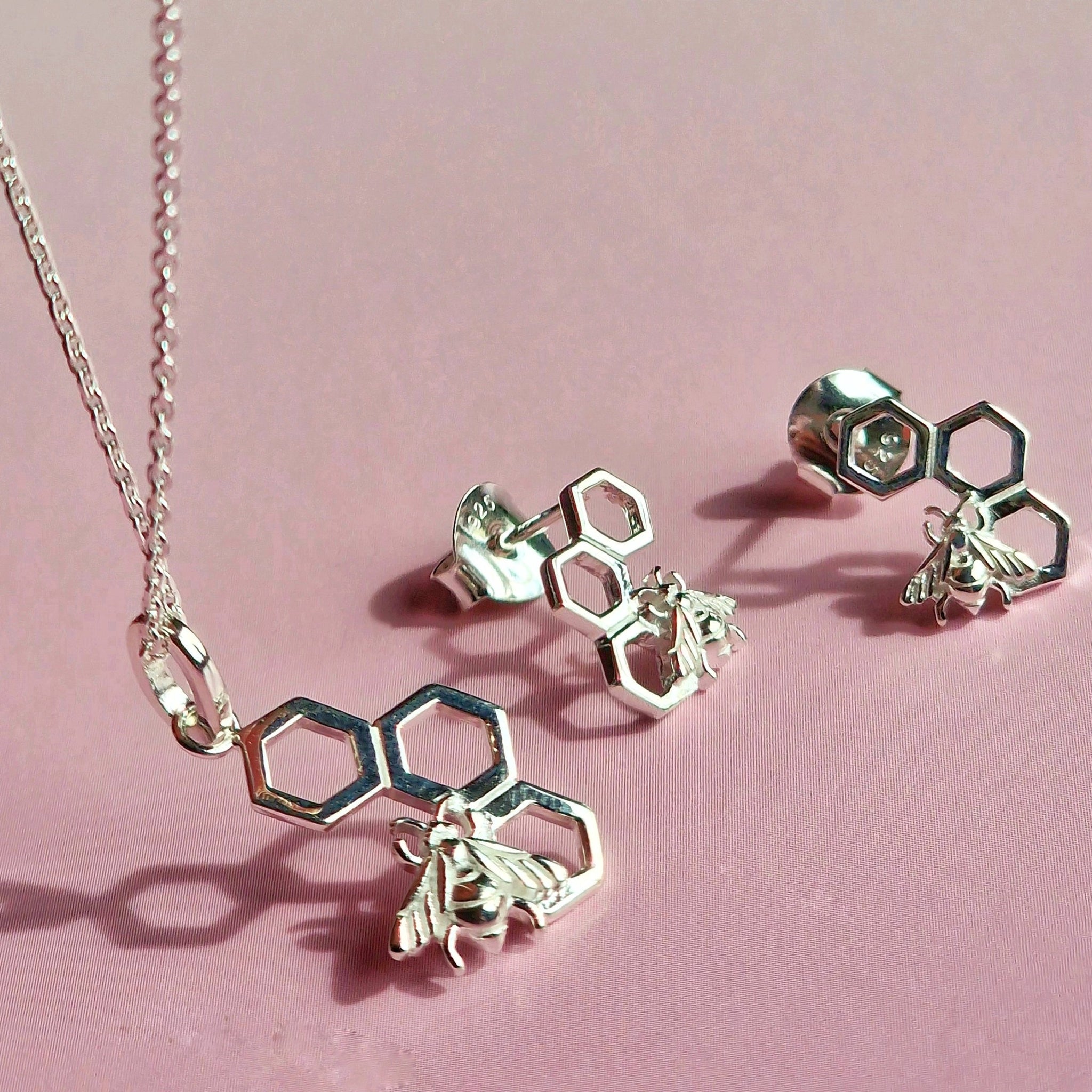 Sterling silver bumblebee on sale necklace